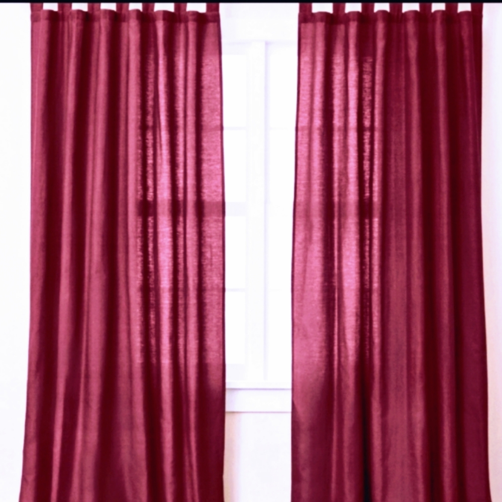 Gorgeous Cranberry Curtains
